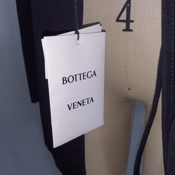 Bottega Veneta Black Shawl-Collar Cotton Ottoman Jacket Size 38 - NWT - Picture 4 of 5